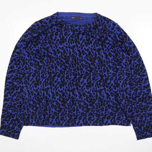Marks and Spencer Women's Blue Jumper Size 20