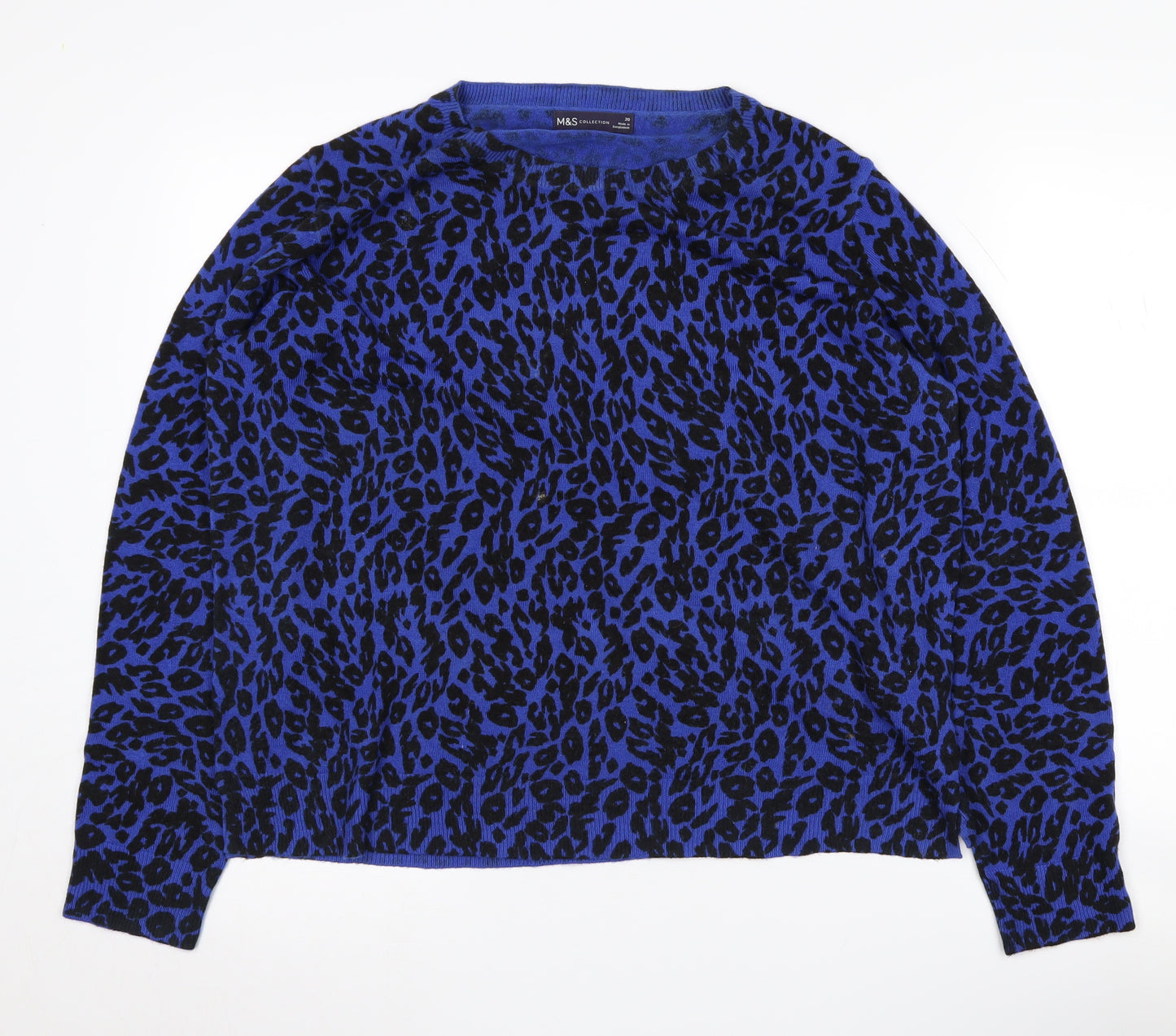 Marks and Spencer Women's Blue Jumper Size 20