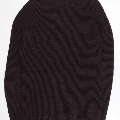 Selected Homme Men's Brown Cotton Pullover S