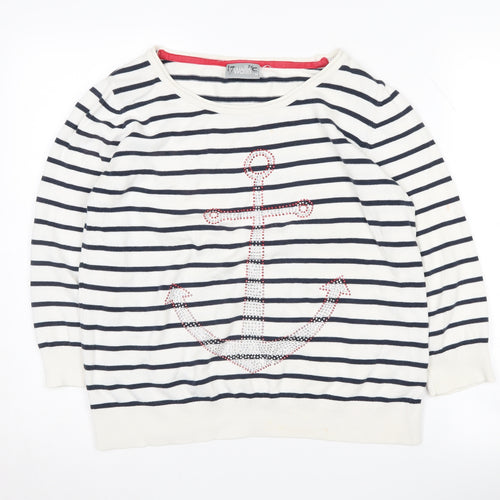 Wallis Women's Multicoloured M Pullover Nautical Jumper