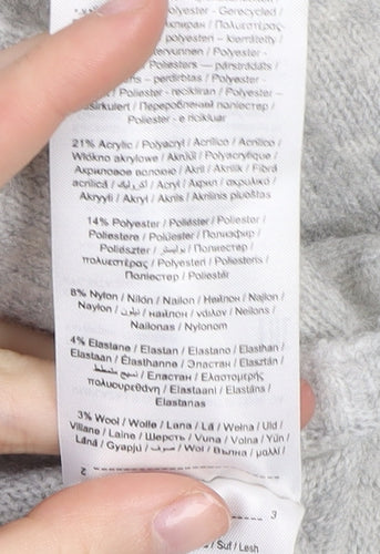 Vero Moda Women's Grey Pullover Jumper, Size 12