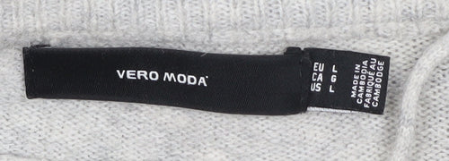 Vero Moda Women's Grey Pullover Jumper, Size 12