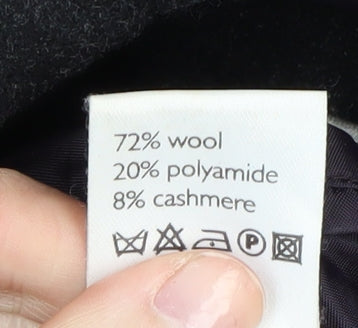 Guise Men's Black Wool Blend XL Overcoat