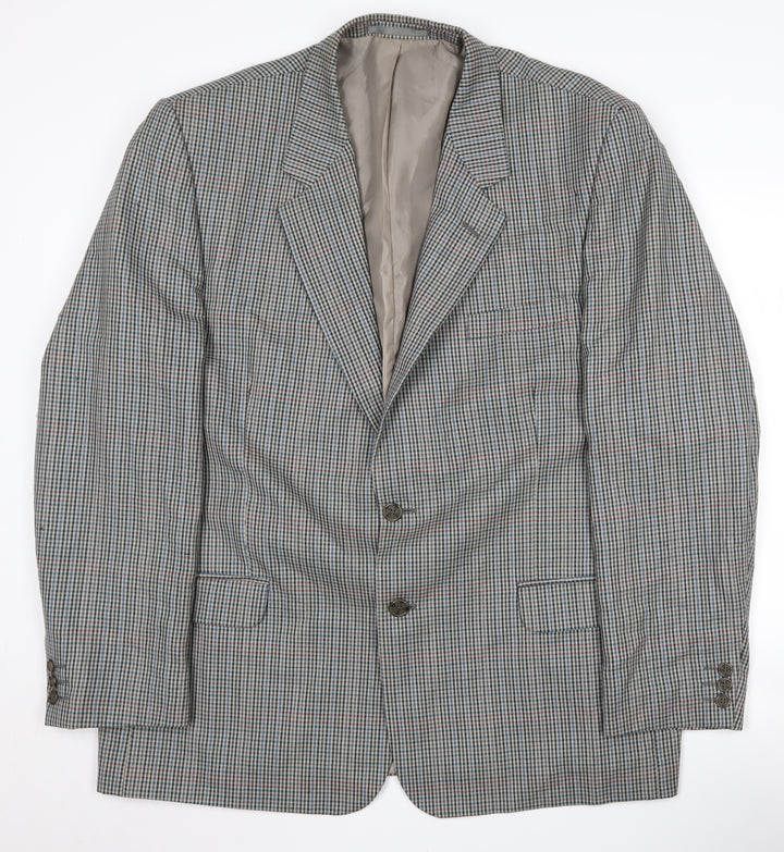 Debenhams Men's Multicoloured 46 Regular Wool Blazer