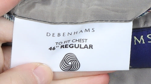 Debenhams Men's Multicoloured 46 Regular Wool Blazer