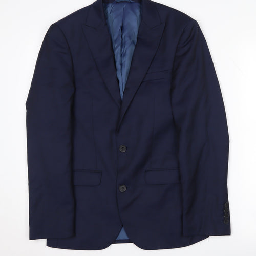 DKNY Men's Blue Regular Fit Blazer 34R