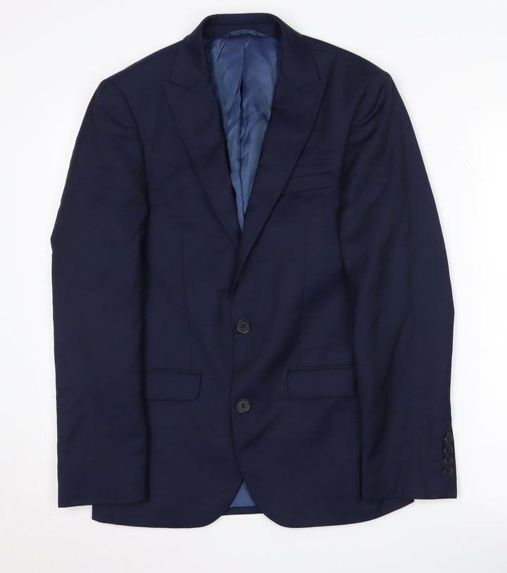DKNY Men's Blue Regular Fit Blazer 34R
