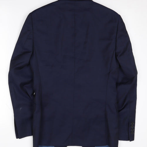 DKNY Men's Blue Regular Fit Blazer 34R