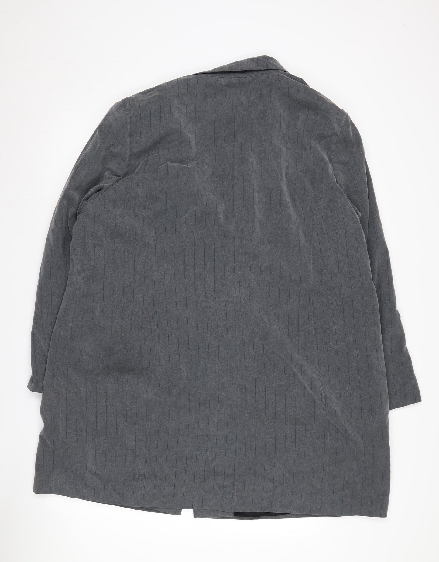 Ann Harvey Women's Grey Pinstripe Blazer Size 22
