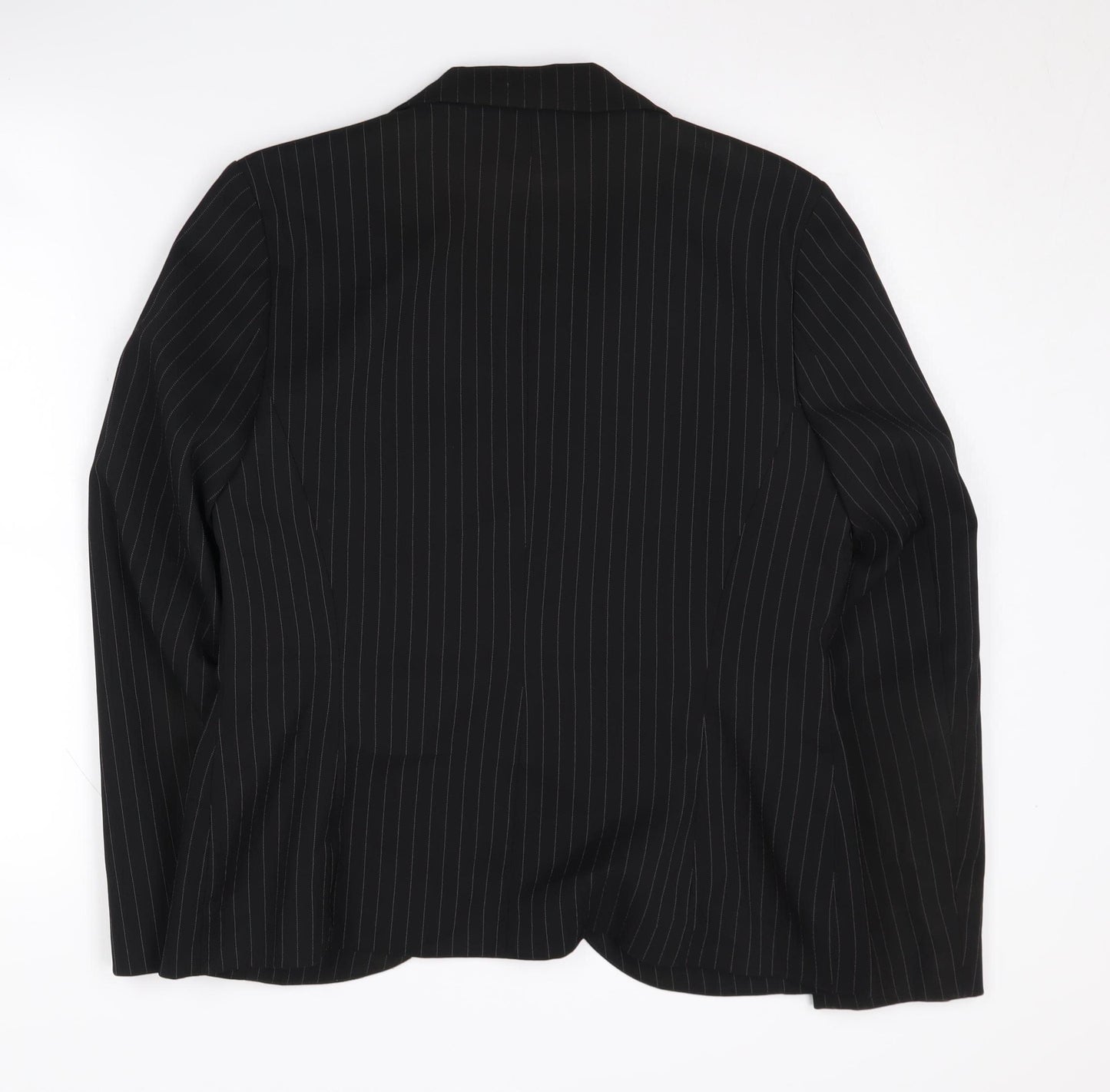 Dorothy Perkins Women's Black Pinstripe Blazer Size 14