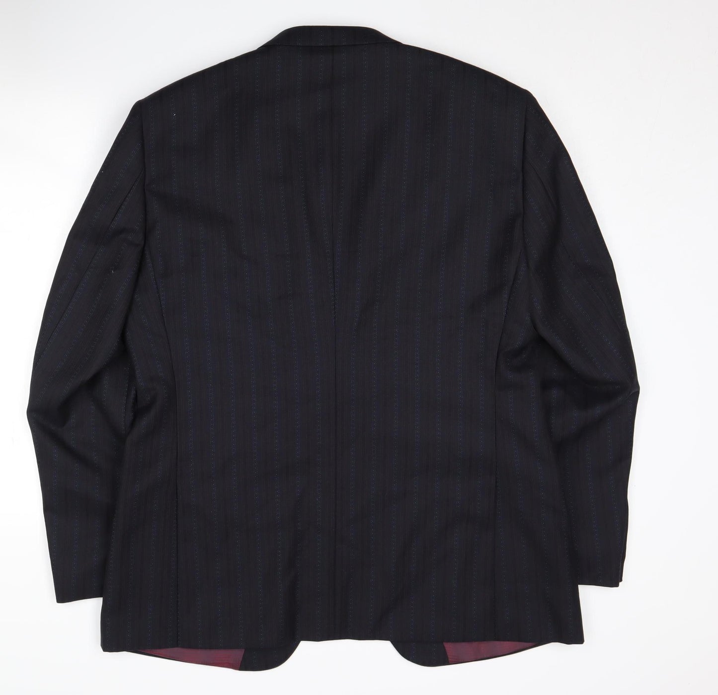 Next Men's Blue Striped Blazer, Size 44R, Formal