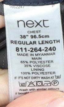 Next Men's Blue Blazer 38 Regular Jacket