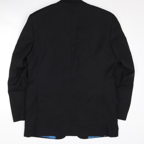 Daniel Hechter Men's Black 40 Regular Fit Blazer