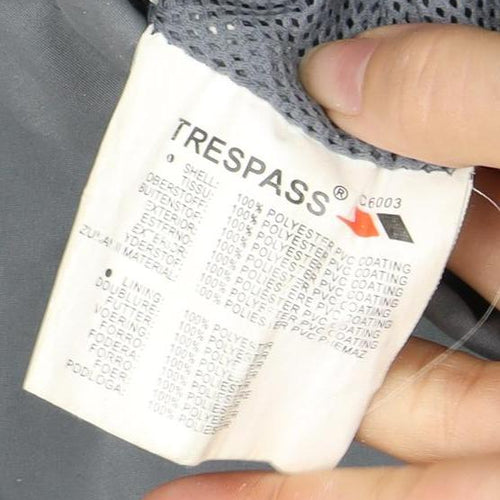 Trespass Men's Grey Waterproof Rain Coat Jacket L