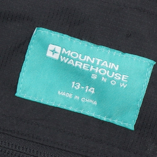 Mountain Warehouse Boys Black Snow Pants 13-14 Years