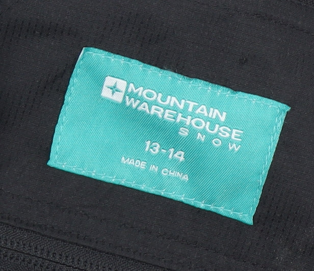Mountain Warehouse Boys Black Snow Pants 13-14 Years