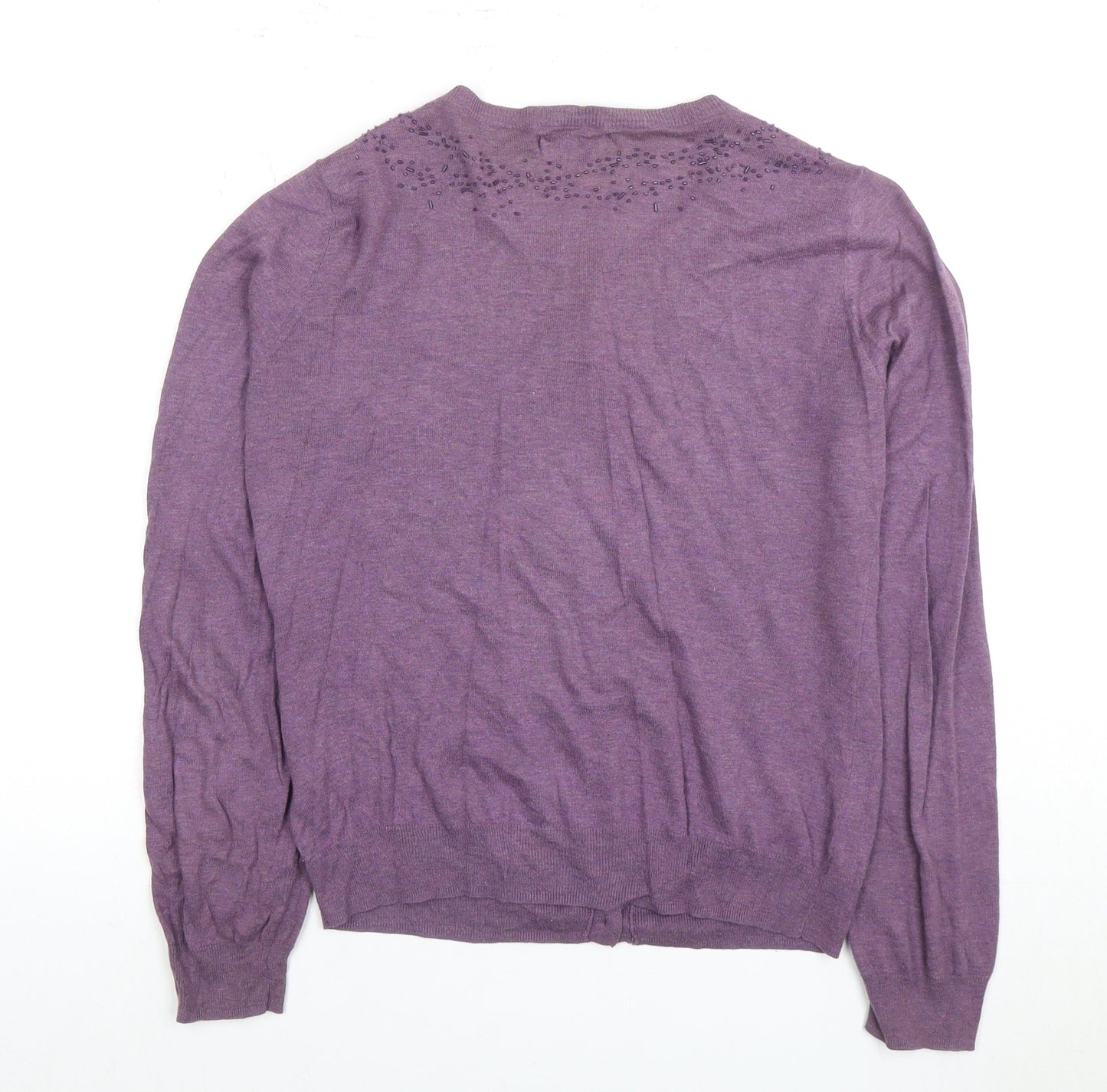 Kew Women's Purple Cotton Cardigan Size S