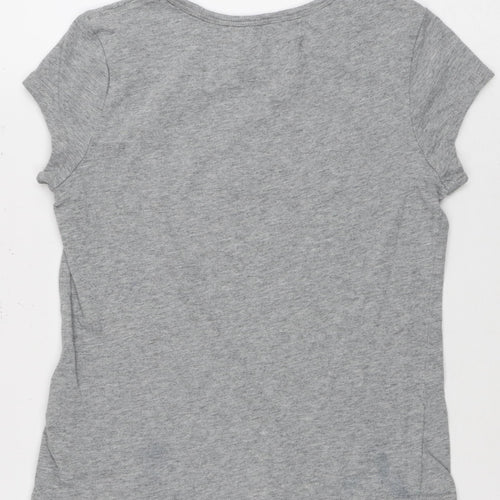 Tommy Hilfiger Girls Grey Graphic T-Shirt M