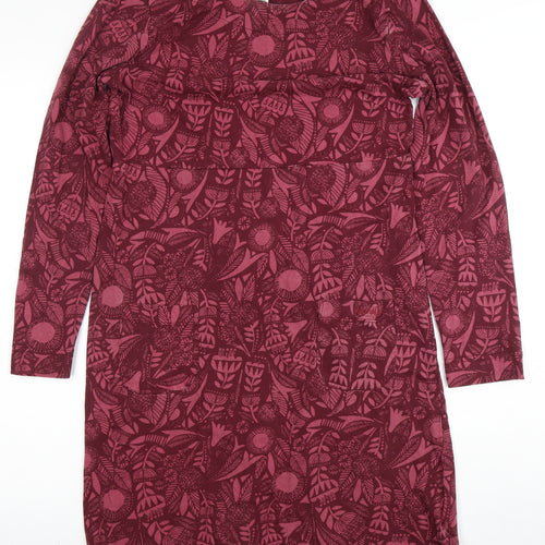 Weird Fish Women's Red Floral Dress Size 12