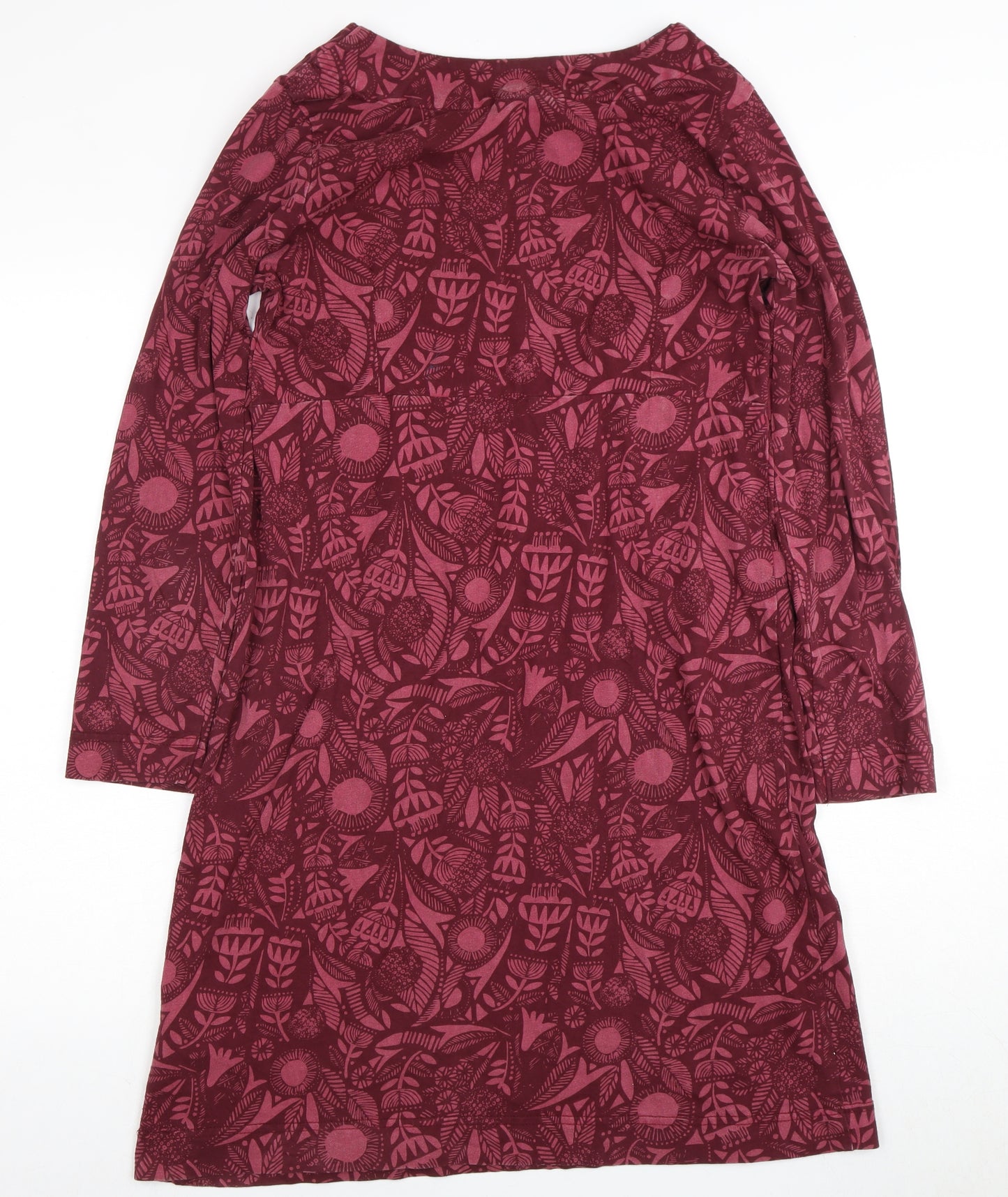 Weird Fish Women's Red Floral Dress Size 12