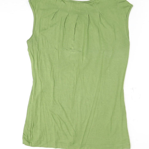 Banana Republic Women's Green Sleeveless Top M