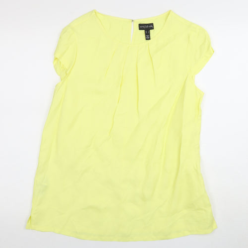 Long Tall Sally Women's Yellow Blouse Size 14 Casual Summer