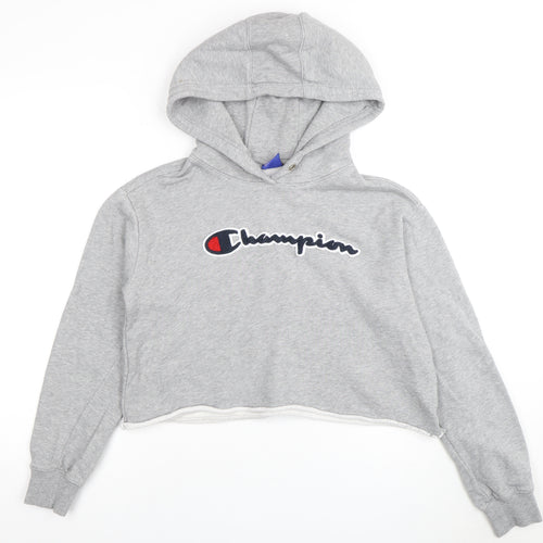 Champion Women's Grey Pullover Hoodie - Size S