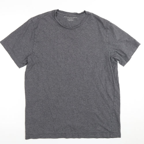 Banana Republic Men's Grey Crew Neck T-Shirt, Size M