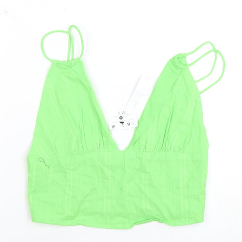 Bershka Green Camisole Blouse Size 8 for Women