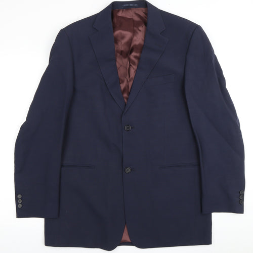 Pierre Cardin Men's Blue Suit Jacket 40R Business Formal