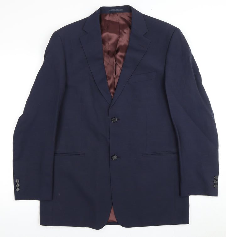 Pierre Cardin Men's Blue Suit Jacket 40R Business Formal