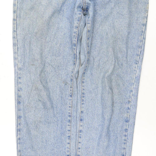 SiminT Women's Blue Mom Jeans, Size M, Vintage Denim