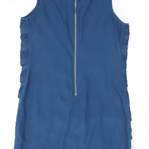 Armani Exchange Women's Blue Shift Dress, Size 6, Sleeveless