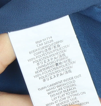 Armani Exchange Women's Blue Shift Dress, Size 6, Sleeveless