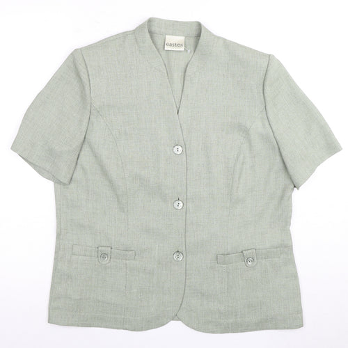 Eastex Women’s Green Suit Jacket, Size 14, Classic Style