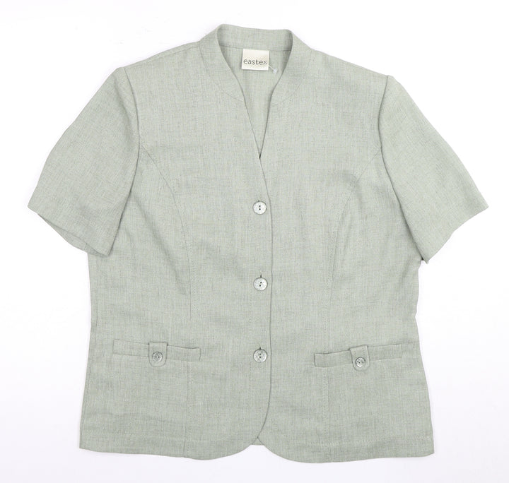 Eastex Women’s Green Suit Jacket, Size 14, Classic Style