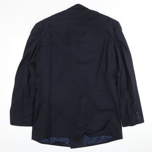 Cecil Gee Men's Blue Double-Breasted Blazer 40R