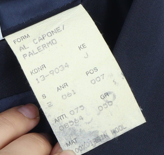 Cecil Gee Men's Blue Double-Breasted Blazer 40R