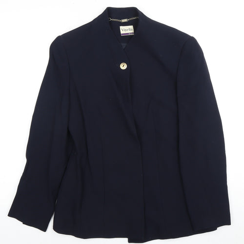 Viyella Women's Petite Navy Blazer Size 8
