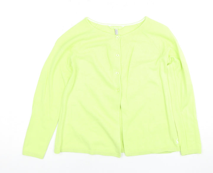 Joules Girls Green Cardigan 10 Years Acrylic Cotton