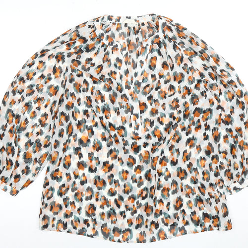 Hush Women's Multicoloured Animal Print Blouse, Size 8
