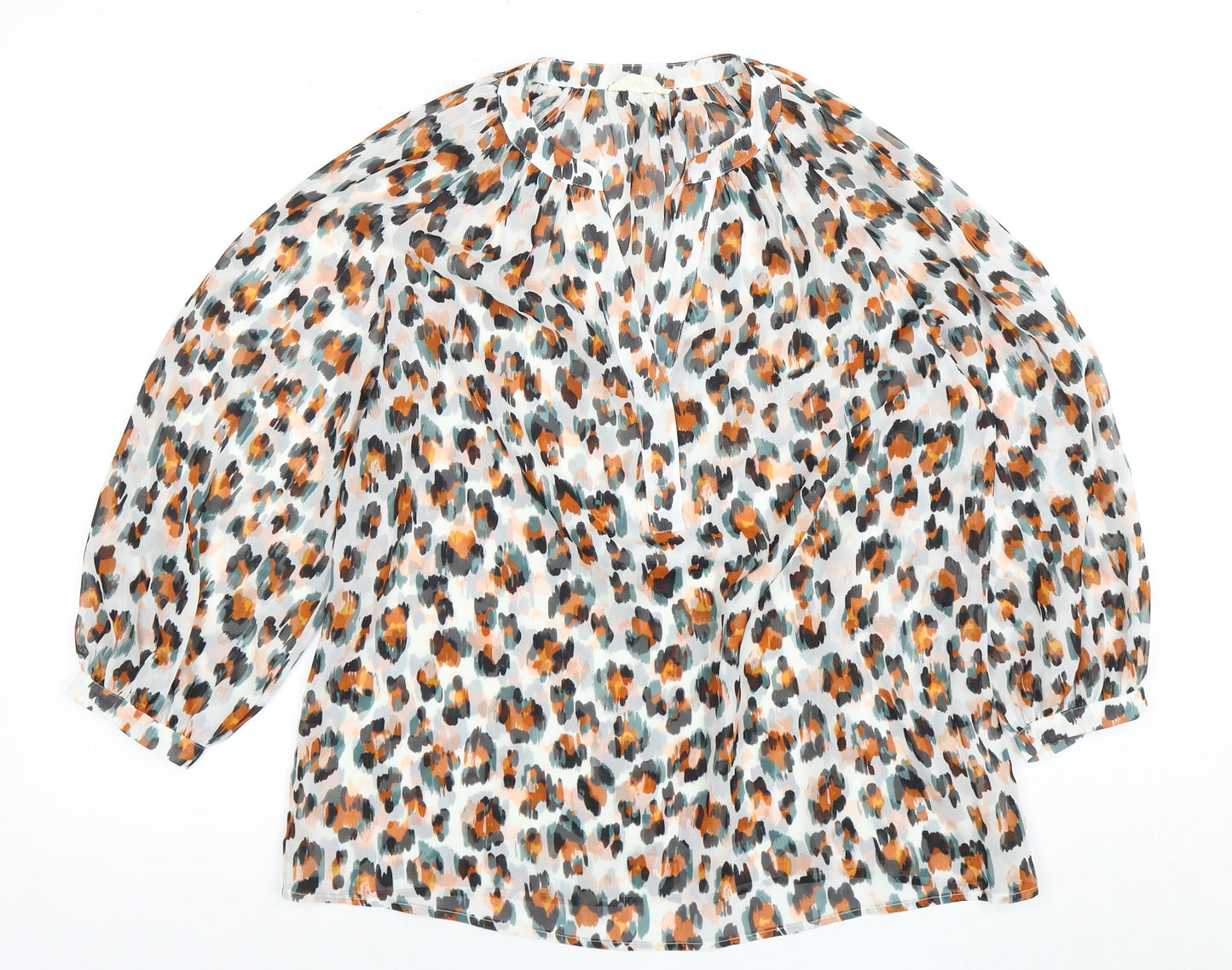 Hush Women's Multicoloured Animal Print Blouse, Size 8