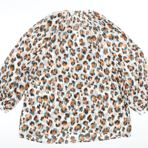 Hush Women's Multicoloured Animal Print Blouse, Size 8