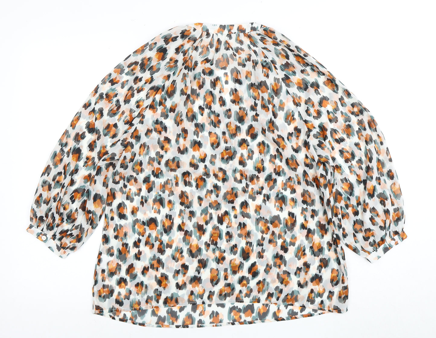 Hush Women's Multicoloured Animal Print Blouse, Size 8