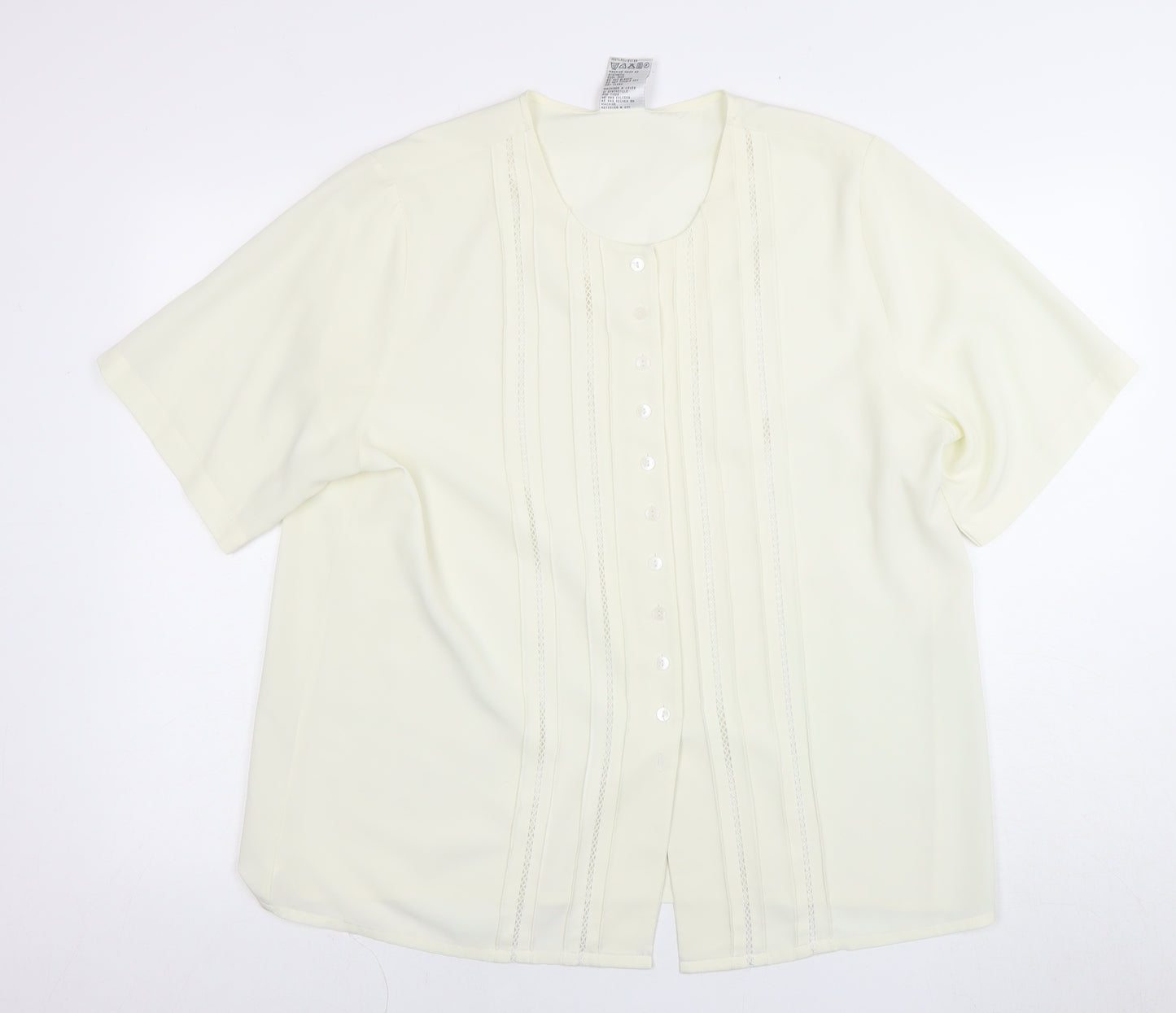 Alexon Women's White Blouse Button Casual Size 18
