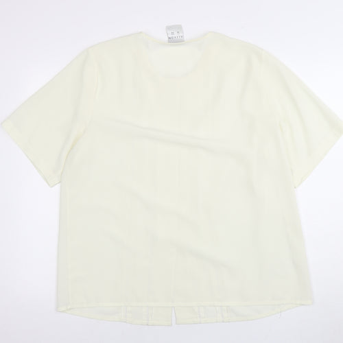 Alexon Women's White Blouse Button Casual Size 18