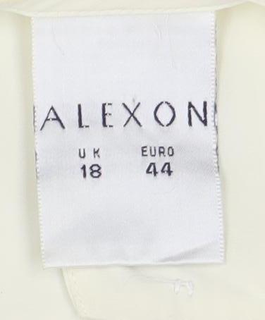 Alexon Women's White Blouse Button Casual Size 18