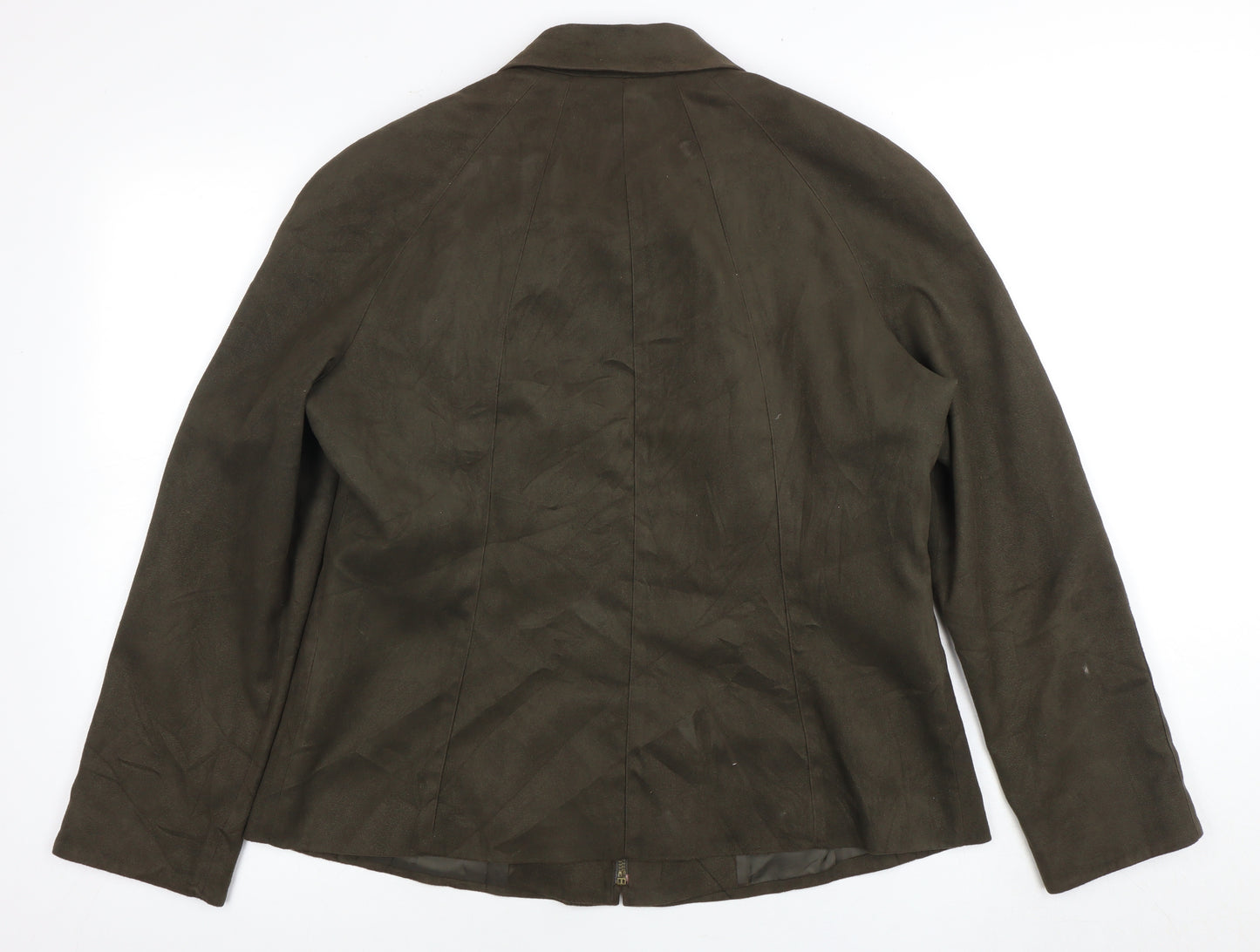 Jacques Vert Women's Brown Zip Jacket, Size 16