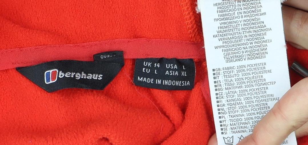 Berghaus Women's Red Fleece Jacket Size 14