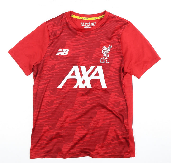 New Balance Boys Red Football Jersey T-Shirt Size 14